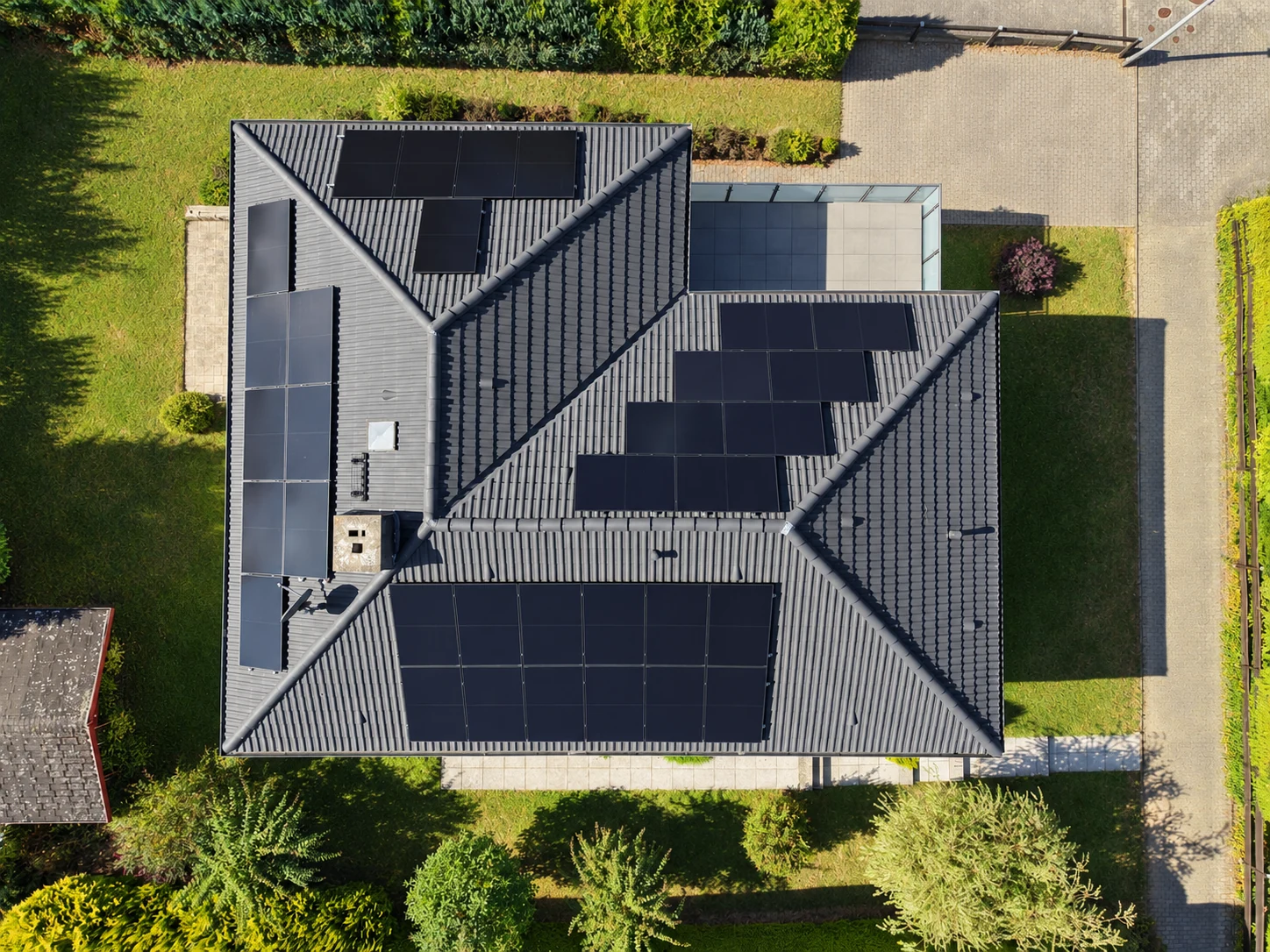 Von sunuse realisierte Photovoltaikanlage auf einem Wohnhaus
